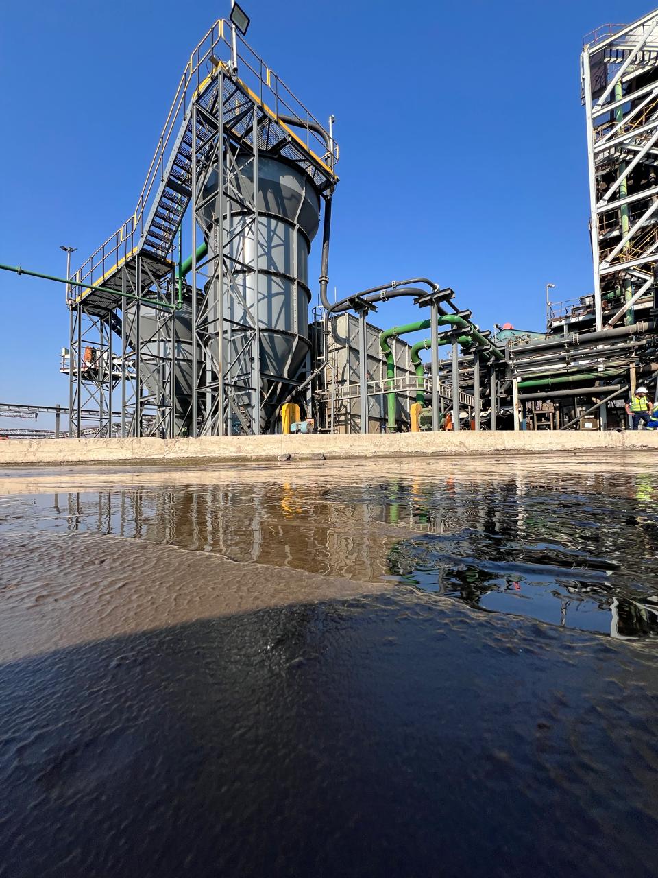 Videx sectional steel water storage tank on the Samancor mining site